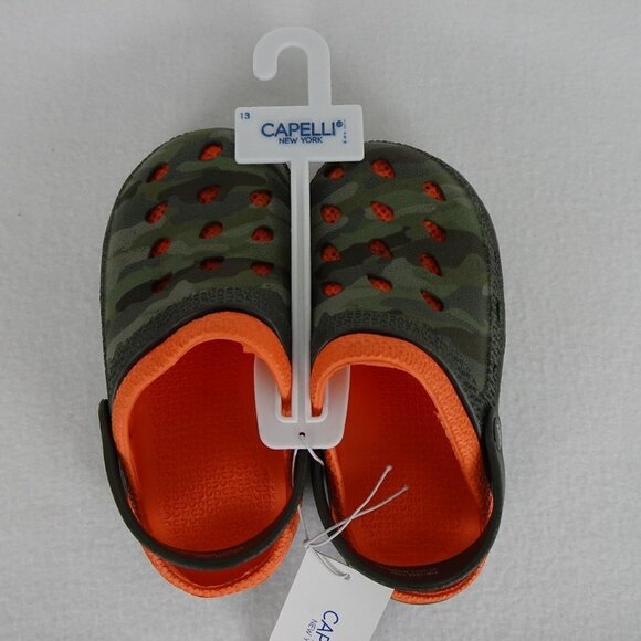 Capelli Camo Shoe Clog Muck Slip On Boys Size 13 Green Camouflage - Picture 1 of 9